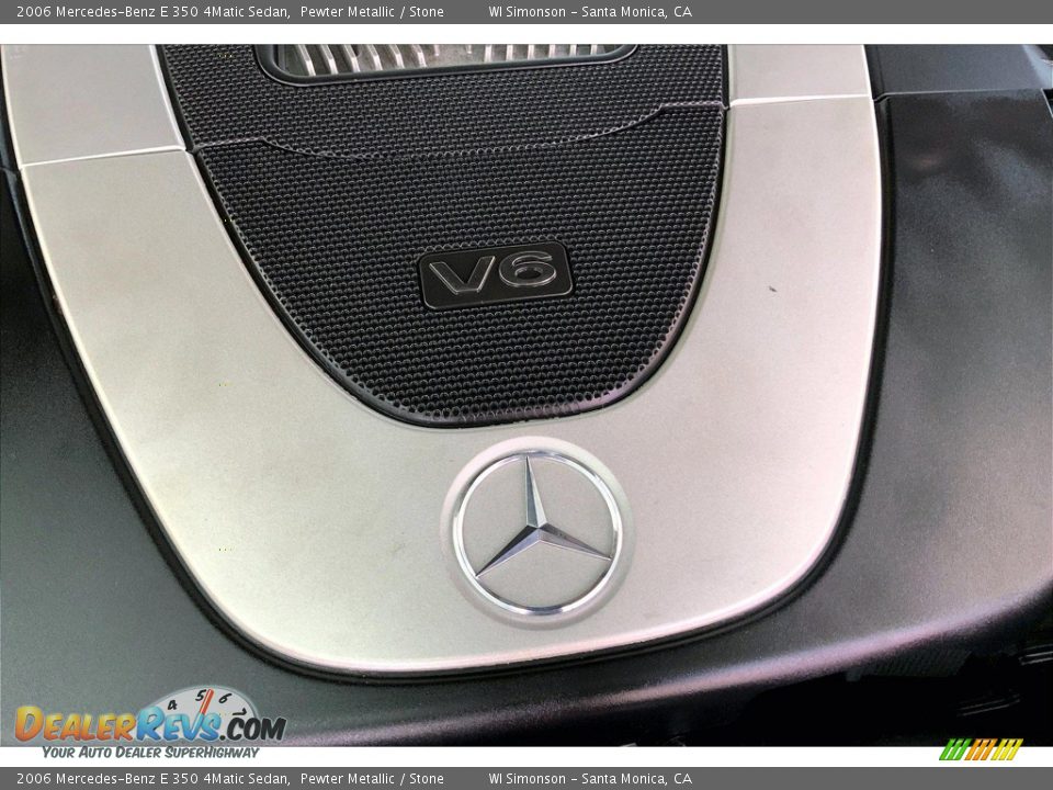 2006 Mercedes-Benz E 350 4Matic Sedan Pewter Metallic / Stone Photo #31