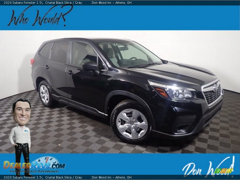 2020 Subaru Forester 2.5i Crystal Black Silica / Gray Photo #1