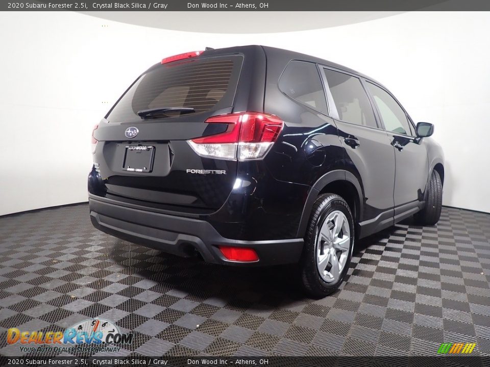 2020 Subaru Forester 2.5i Crystal Black Silica / Gray Photo #14