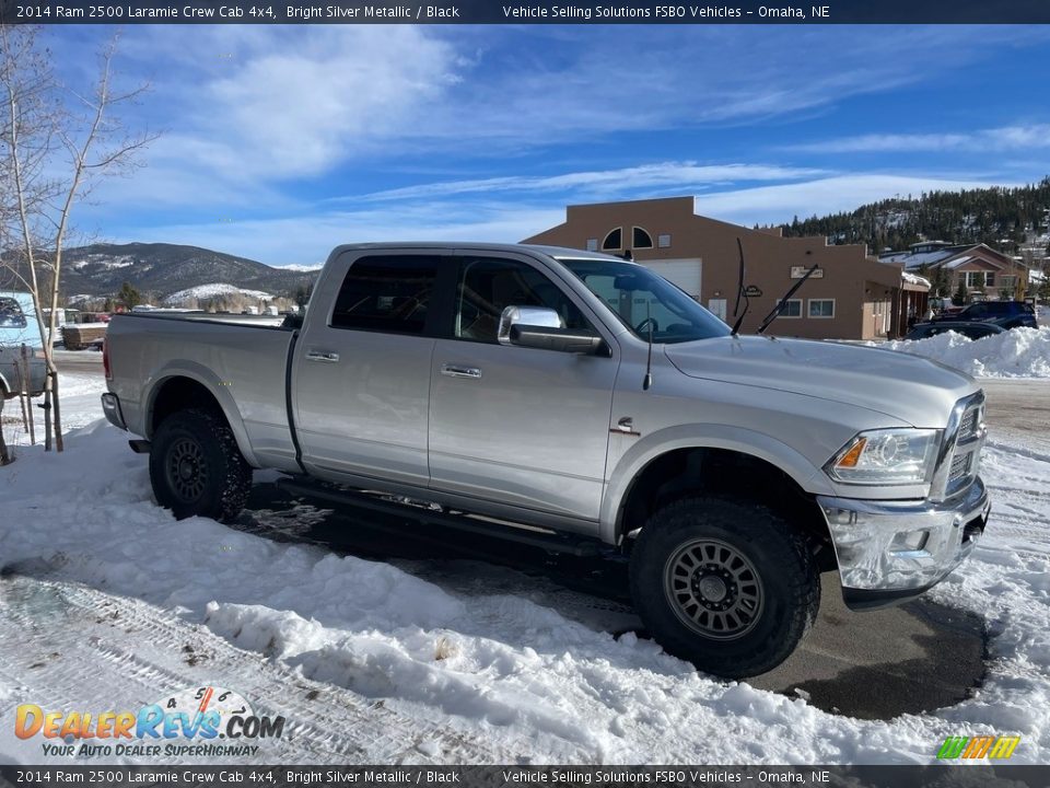 2014 Ram 2500 Laramie Crew Cab 4x4 Bright Silver Metallic / Black Photo #2