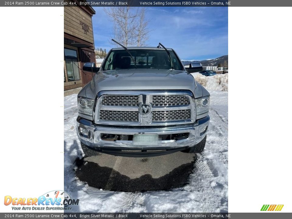 2014 Ram 2500 Laramie Crew Cab 4x4 Bright Silver Metallic / Black Photo #7