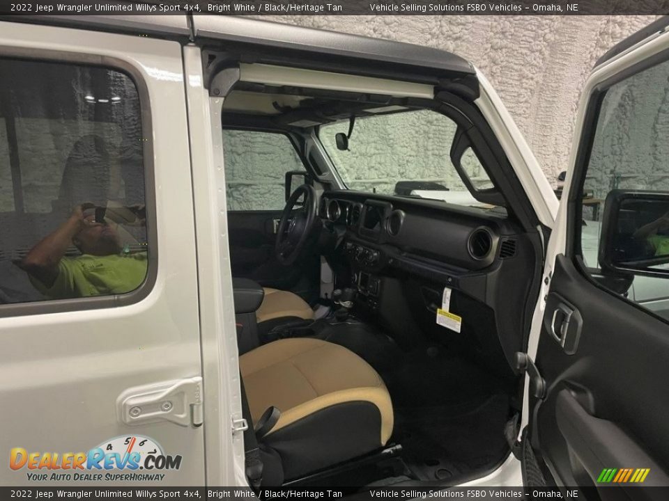 2022 Jeep Wrangler Unlimited Willys Sport 4x4 Bright White / Black/Heritage Tan Photo #5