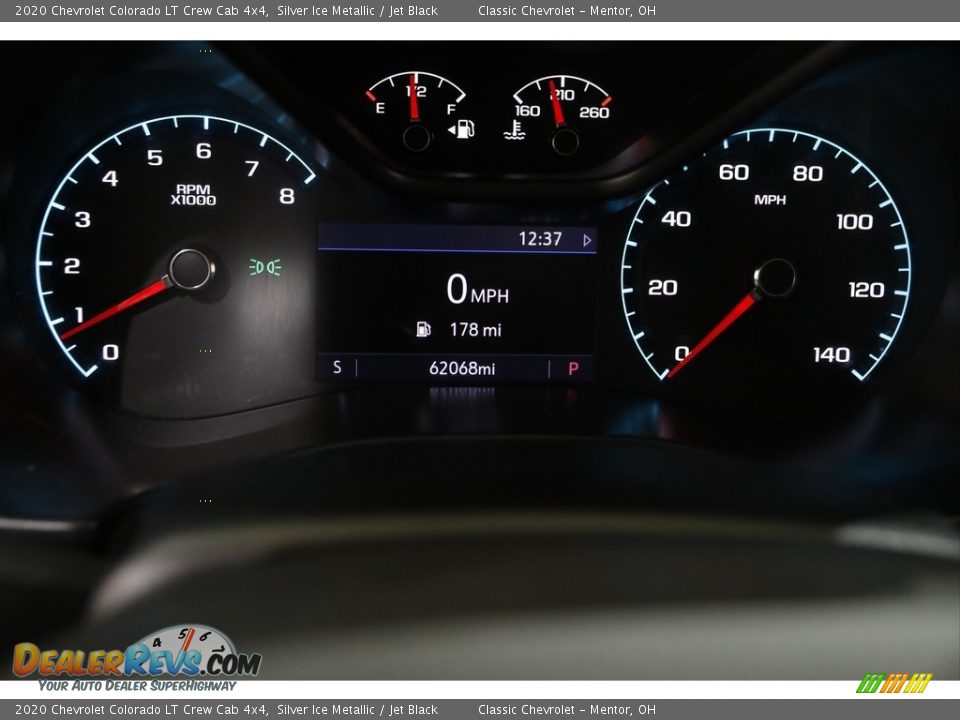 2020 Chevrolet Colorado LT Crew Cab 4x4 Silver Ice Metallic / Jet Black Photo #9