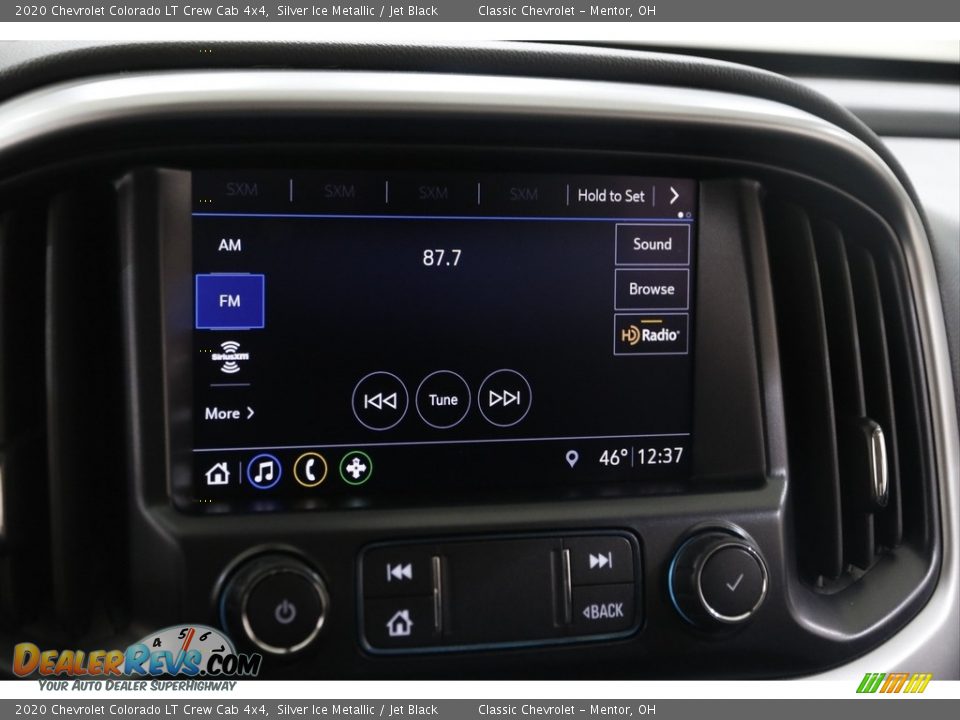 2020 Chevrolet Colorado LT Crew Cab 4x4 Silver Ice Metallic / Jet Black Photo #11