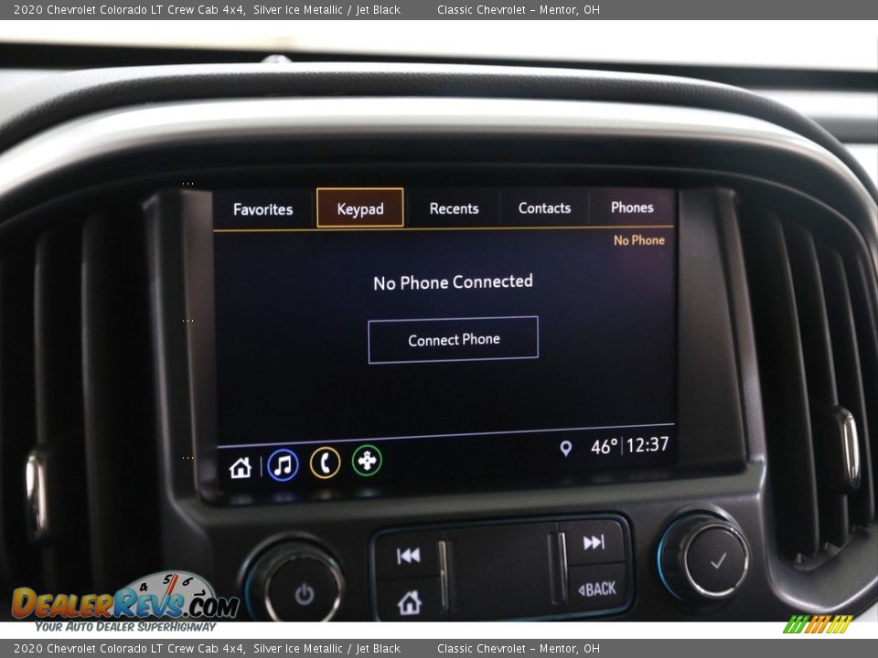 2020 Chevrolet Colorado LT Crew Cab 4x4 Silver Ice Metallic / Jet Black Photo #12