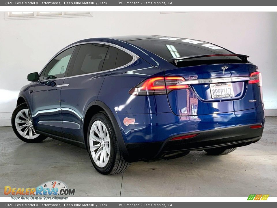 2020 Tesla Model X Performance Deep Blue Metallic / Black Photo #10