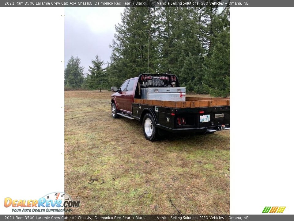 2021 Ram 3500 Laramie Crew Cab 4x4 Chassis Delmonico Red Pearl / Black Photo #6