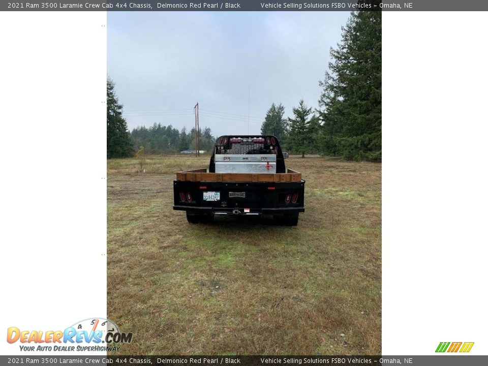 2021 Ram 3500 Laramie Crew Cab 4x4 Chassis Delmonico Red Pearl / Black Photo #7