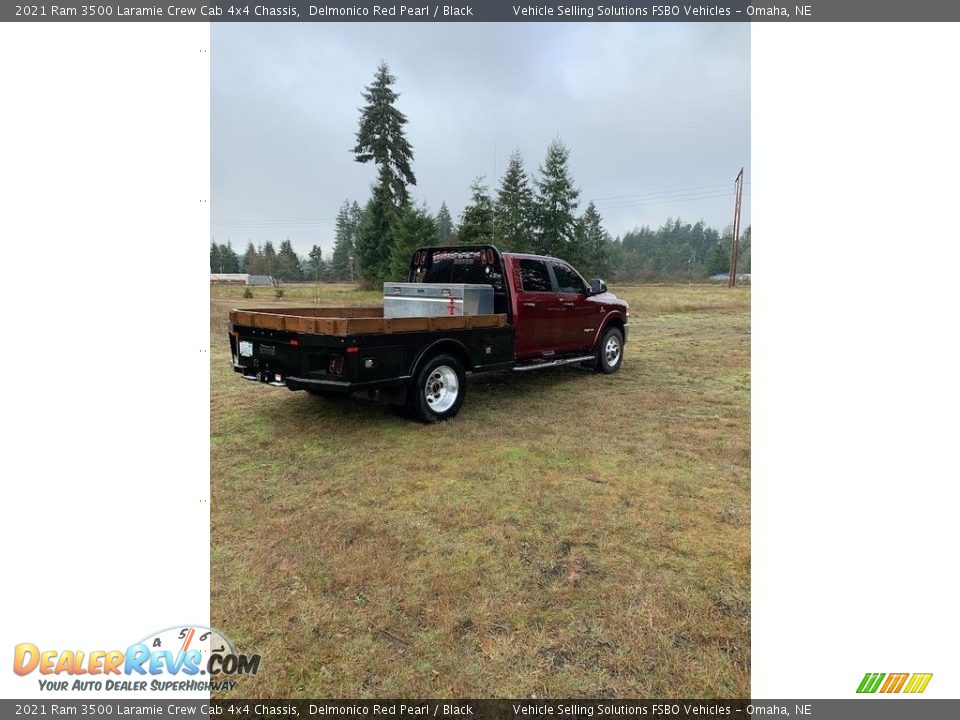 2021 Ram 3500 Laramie Crew Cab 4x4 Chassis Delmonico Red Pearl / Black Photo #8