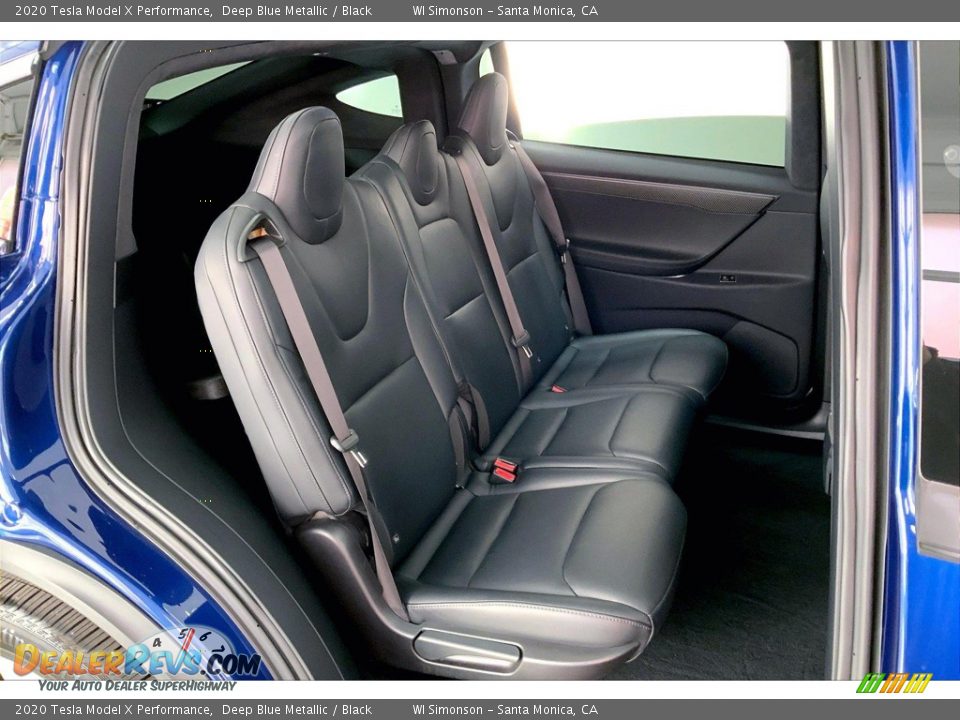 Rear Seat of 2020 Tesla Model X Performance Photo #19