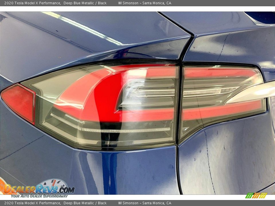 2020 Tesla Model X Performance Deep Blue Metallic / Black Photo #29