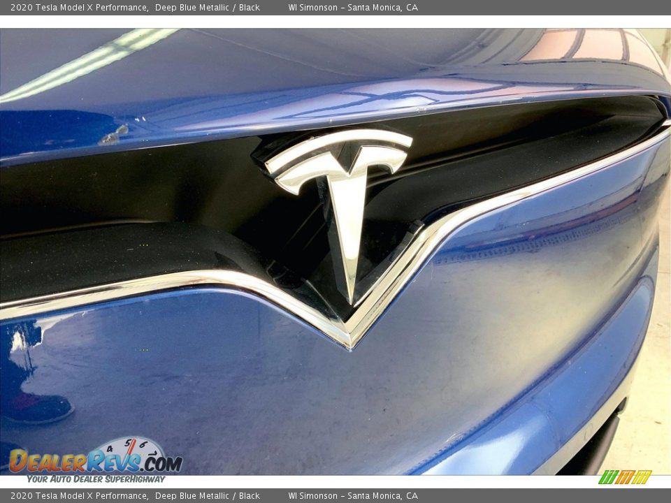 2020 Tesla Model X Performance Deep Blue Metallic / Black Photo #30