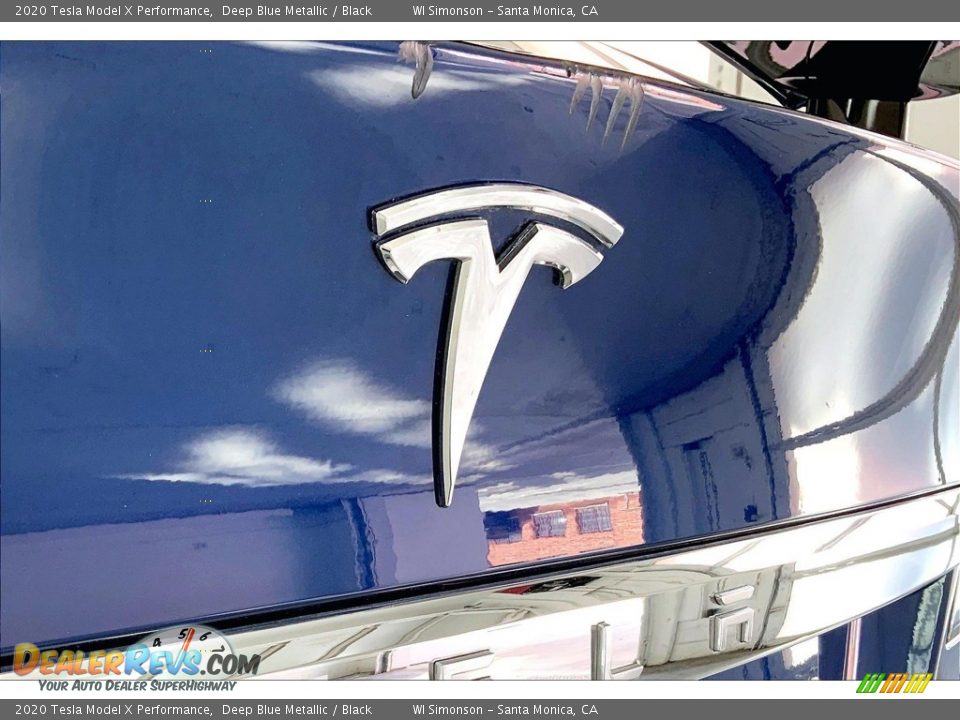 2020 Tesla Model X Performance Deep Blue Metallic / Black Photo #31