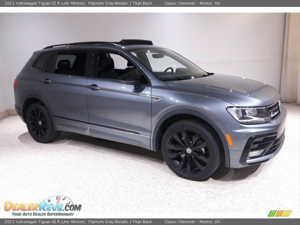 Platinum Gray Metallic 2021 Volkswagen Tiguan SE R-Line 4Motion Photo #1