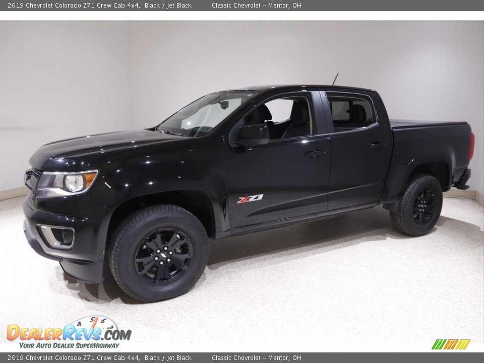 2019 Chevrolet Colorado Z71 Crew Cab 4x4 Black / Jet Black Photo #3