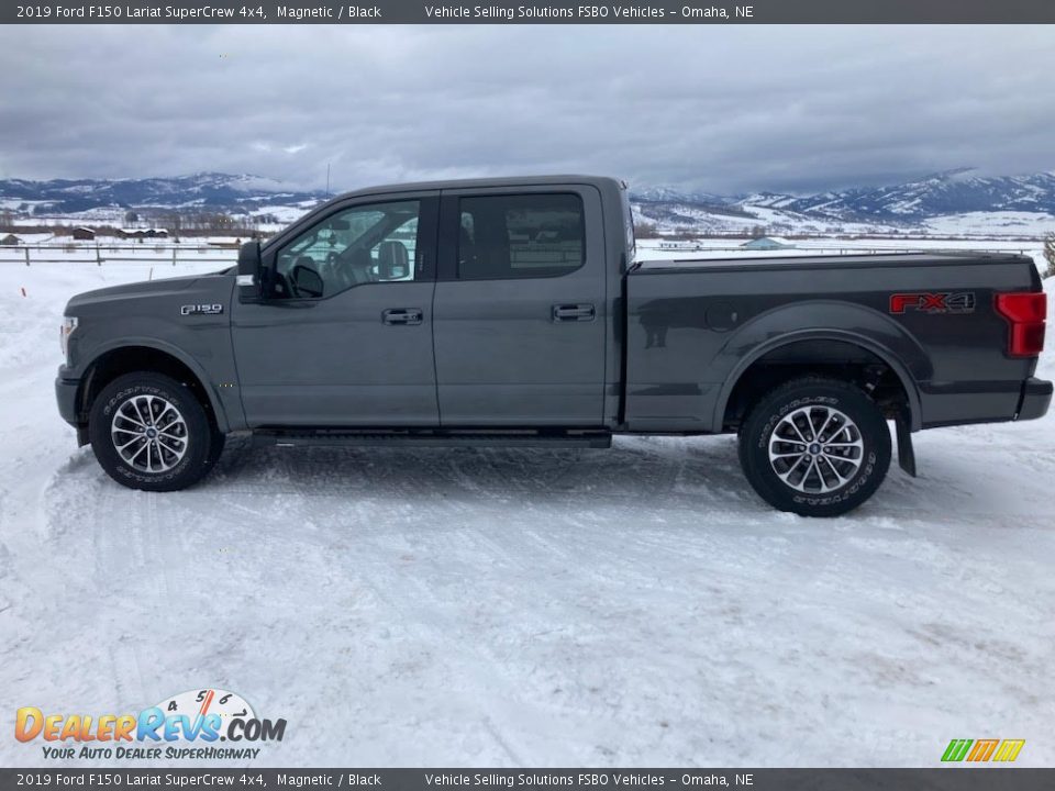 2019 Ford F150 Lariat SuperCrew 4x4 Magnetic / Black Photo #1