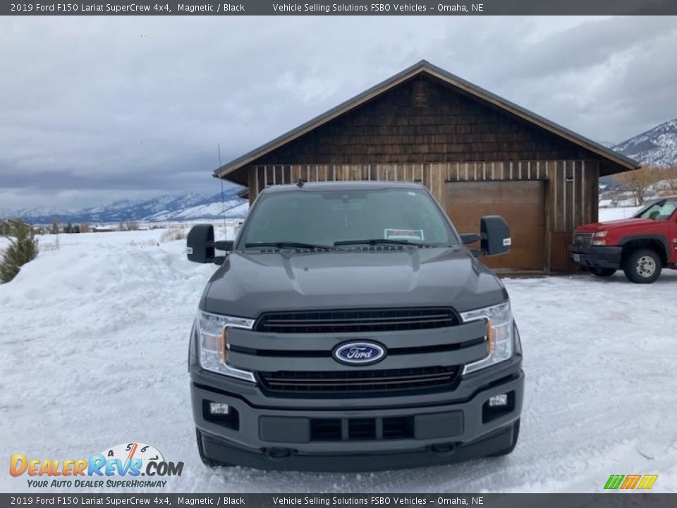 2019 Ford F150 Lariat SuperCrew 4x4 Magnetic / Black Photo #3