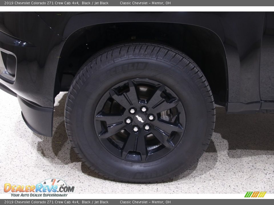 2019 Chevrolet Colorado Z71 Crew Cab 4x4 Black / Jet Black Photo #22