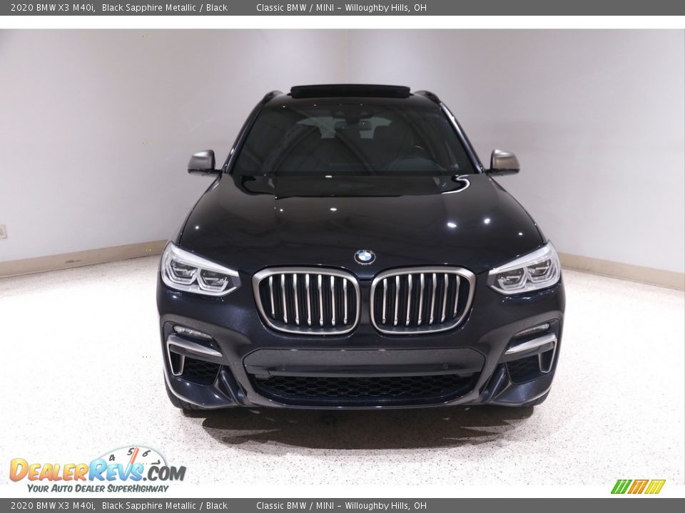 2020 BMW X3 M40i Black Sapphire Metallic / Black Photo #2