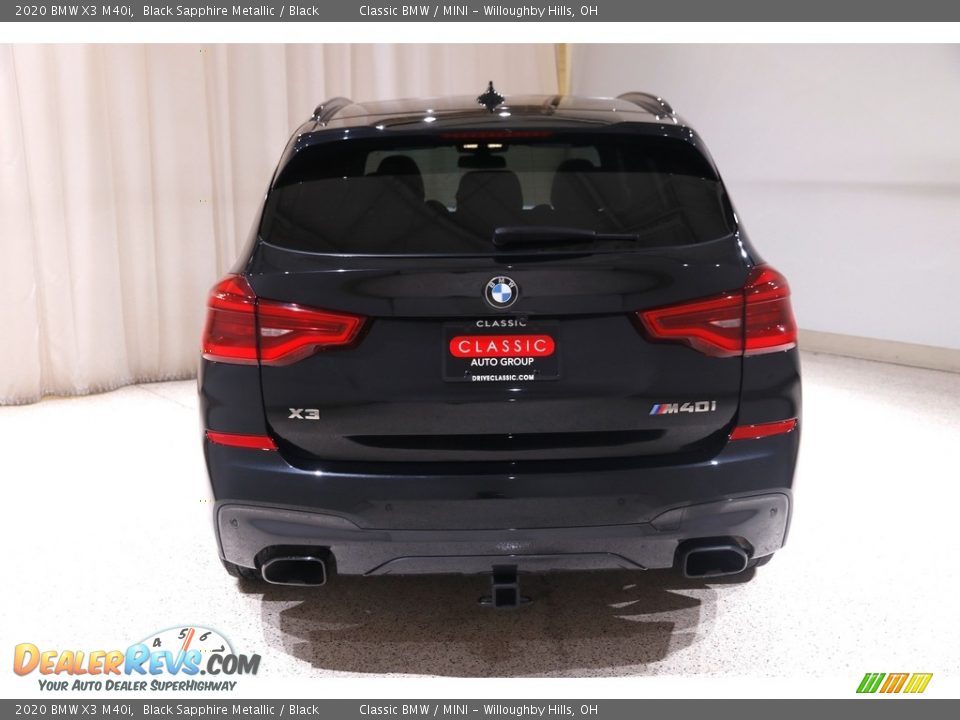 2020 BMW X3 M40i Black Sapphire Metallic / Black Photo #21