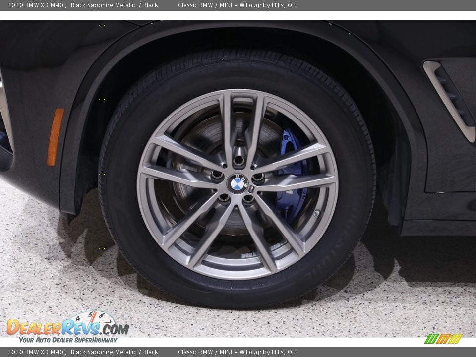 2020 BMW X3 M40i Black Sapphire Metallic / Black Photo #23