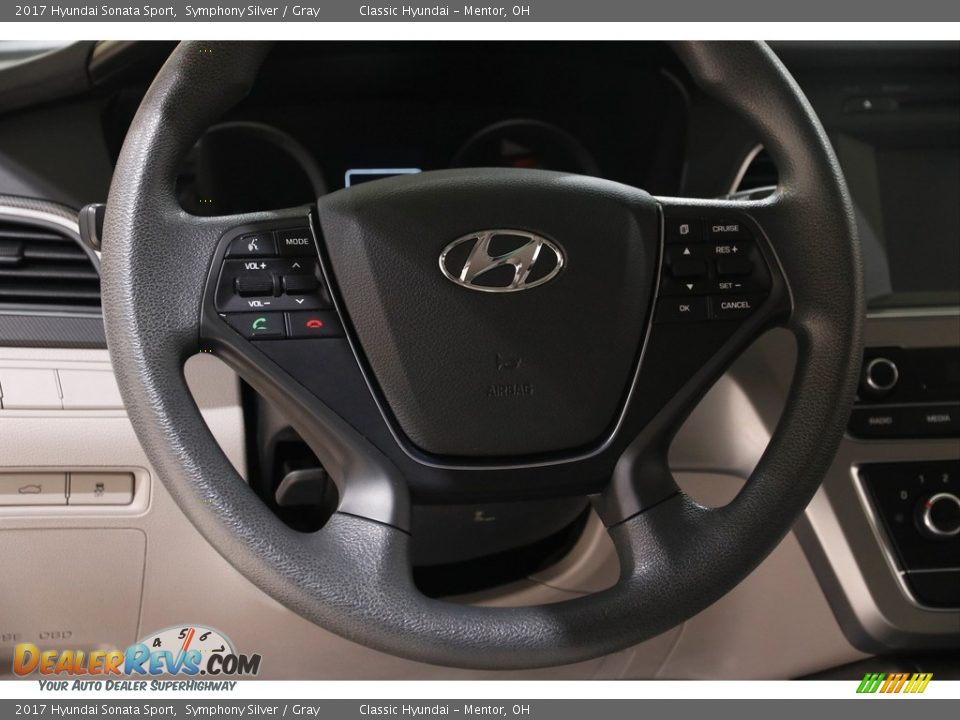 2017 Hyundai Sonata Sport Symphony Silver / Gray Photo #7