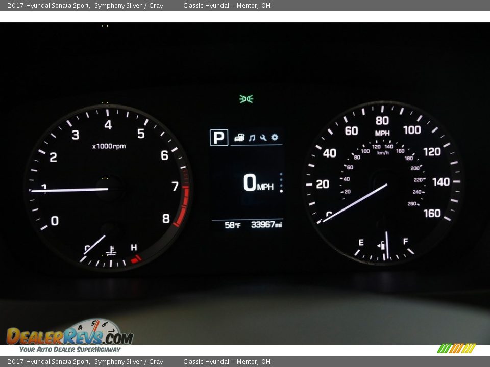 2017 Hyundai Sonata Sport Symphony Silver / Gray Photo #8