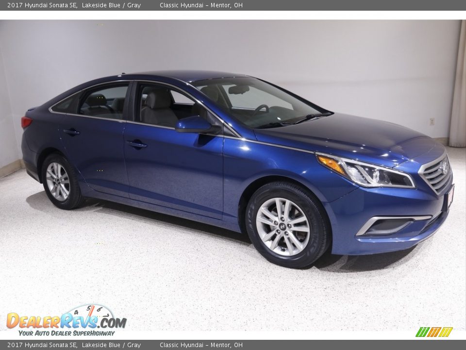 2017 Hyundai Sonata SE Lakeside Blue / Gray Photo #1