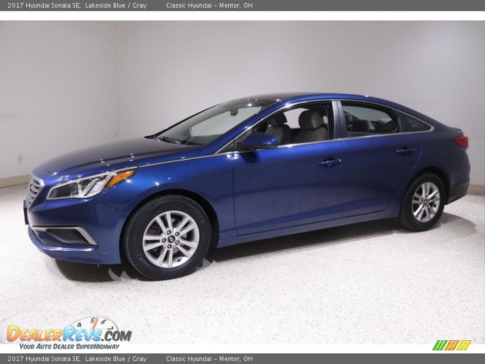 2017 Hyundai Sonata SE Lakeside Blue / Gray Photo #3