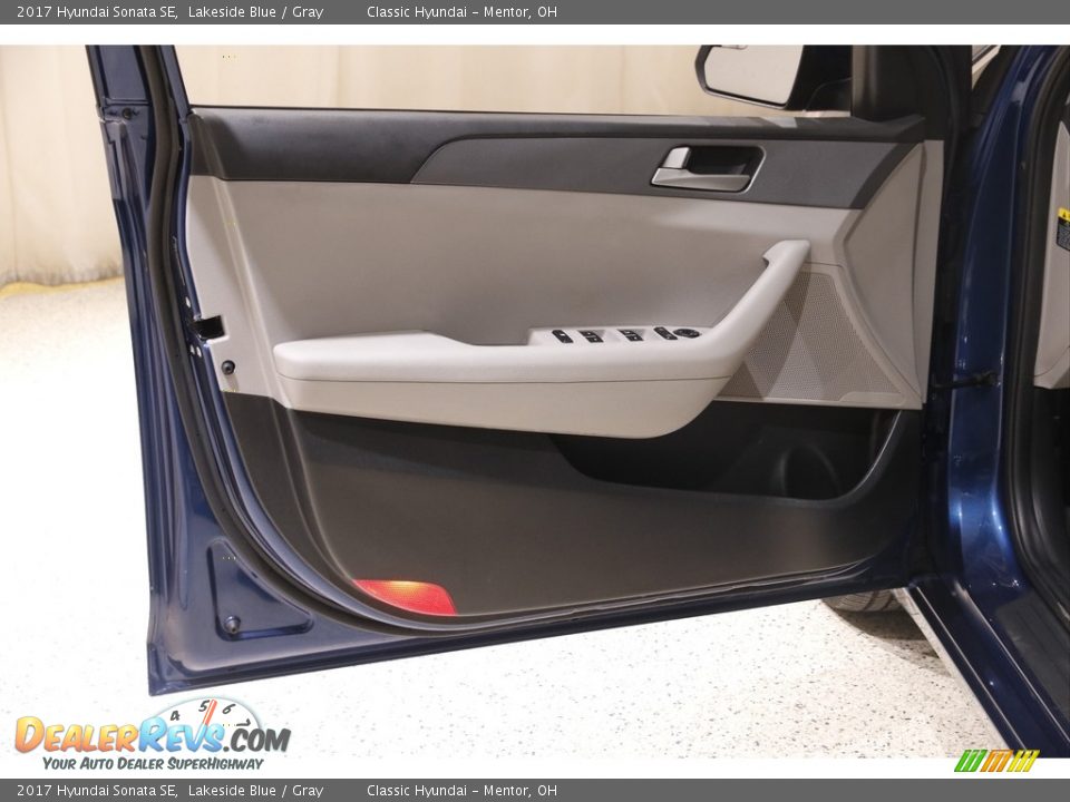 2017 Hyundai Sonata SE Lakeside Blue / Gray Photo #4