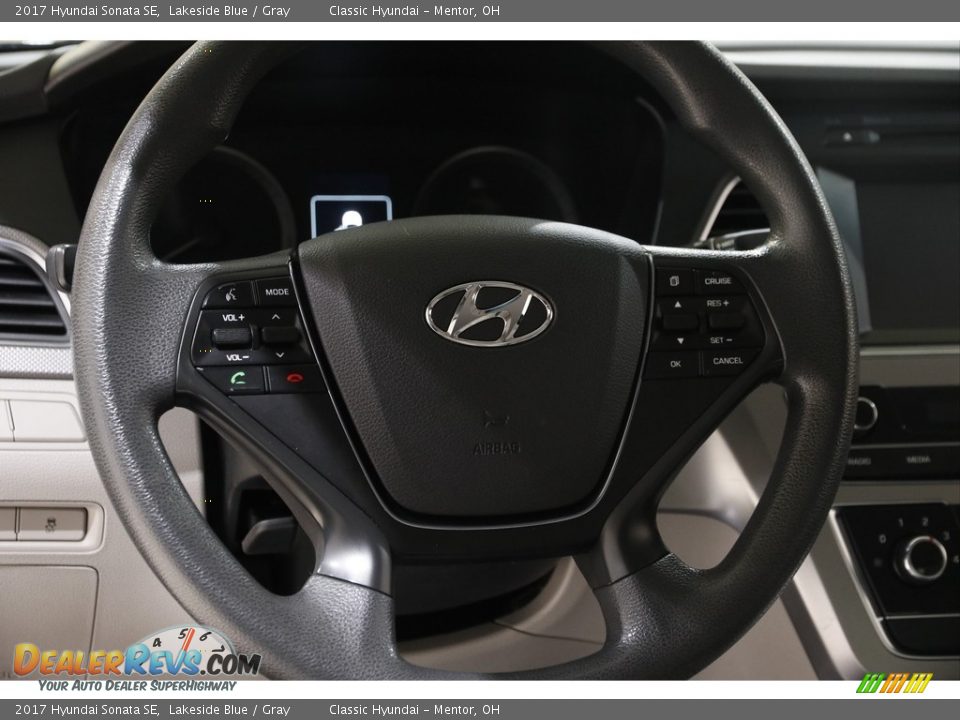 2017 Hyundai Sonata SE Lakeside Blue / Gray Photo #7