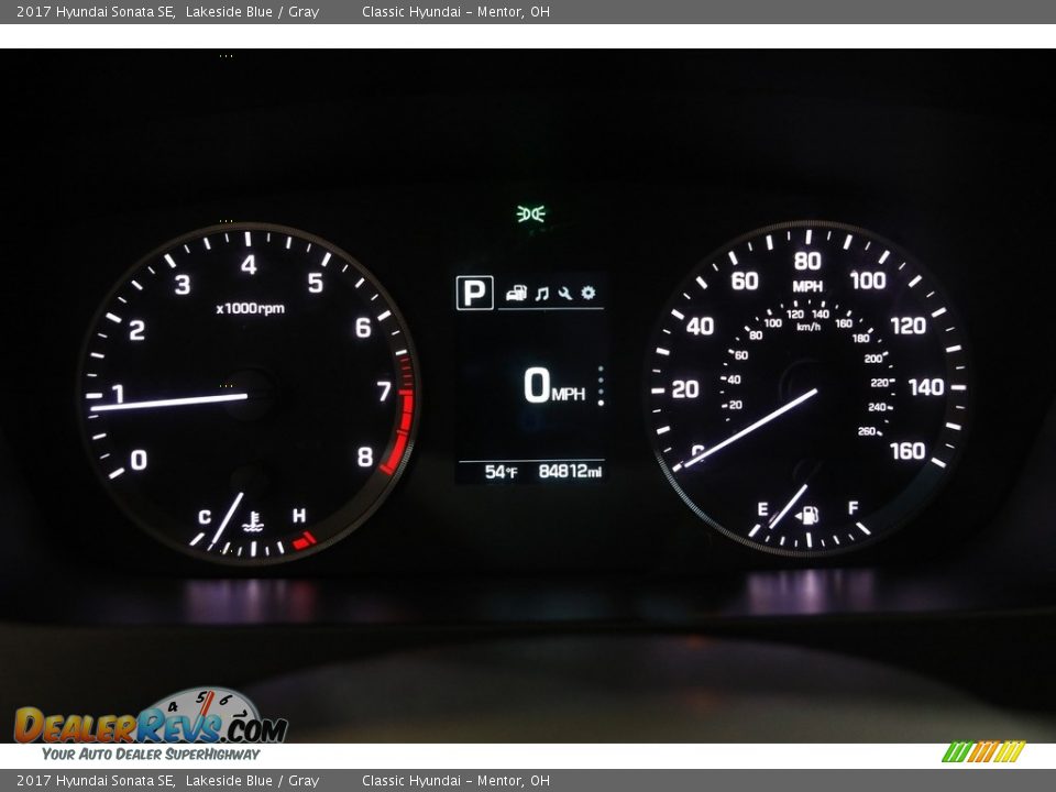 2017 Hyundai Sonata SE Lakeside Blue / Gray Photo #8