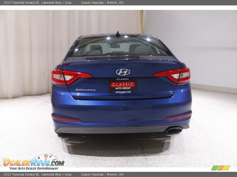 2017 Hyundai Sonata SE Lakeside Blue / Gray Photo #17