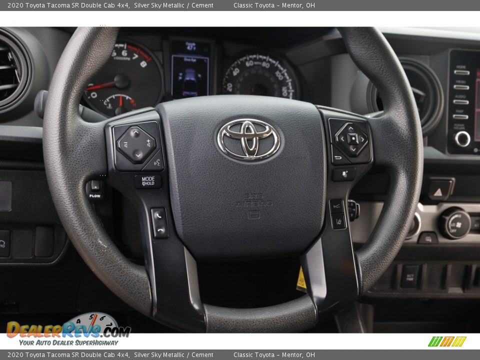 2020 Toyota Tacoma SR Double Cab 4x4 Steering Wheel Photo #7