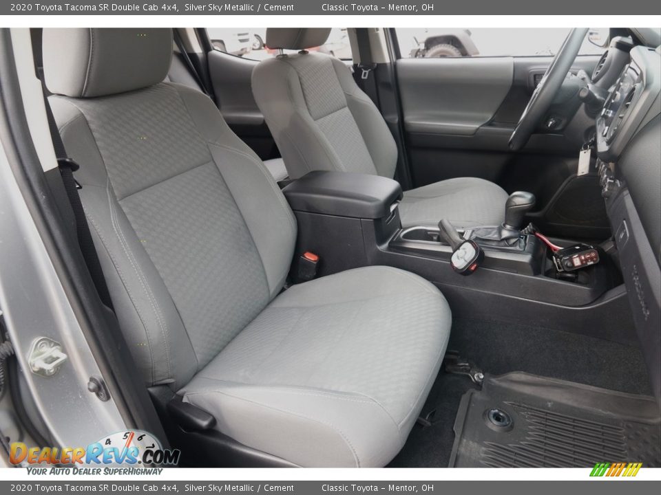 2020 Toyota Tacoma SR Double Cab 4x4 Silver Sky Metallic / Cement Photo #12