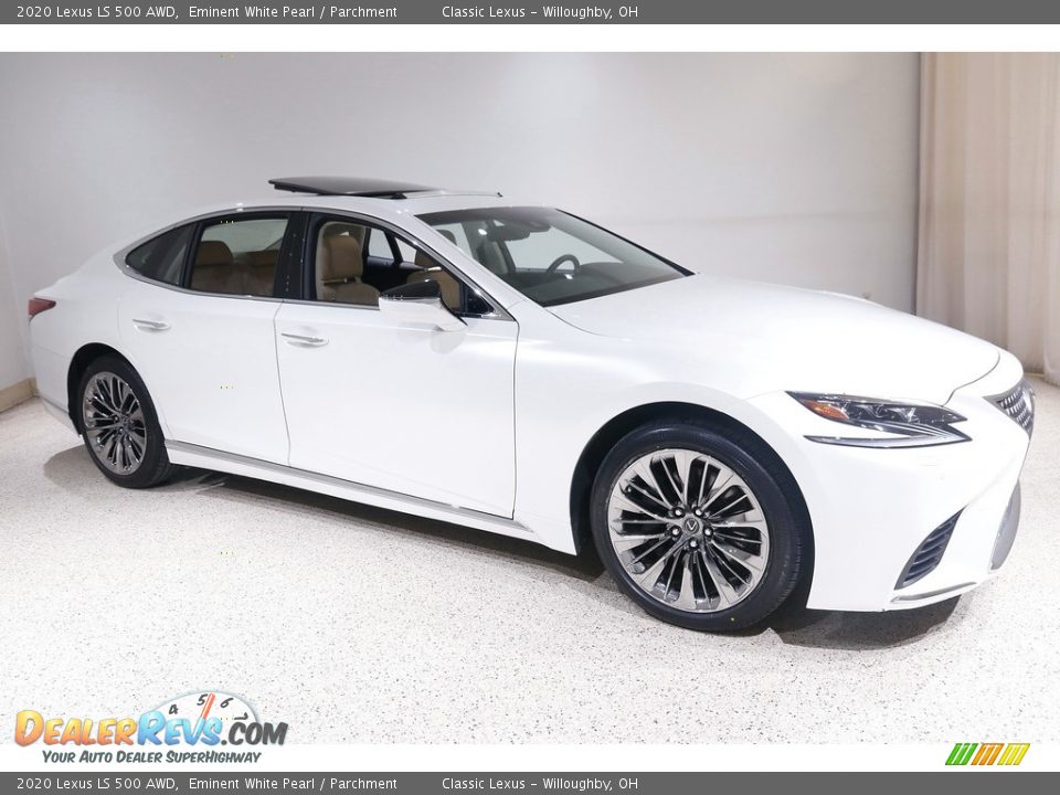 2020 Lexus LS 500 AWD Eminent White Pearl / Parchment Photo #1