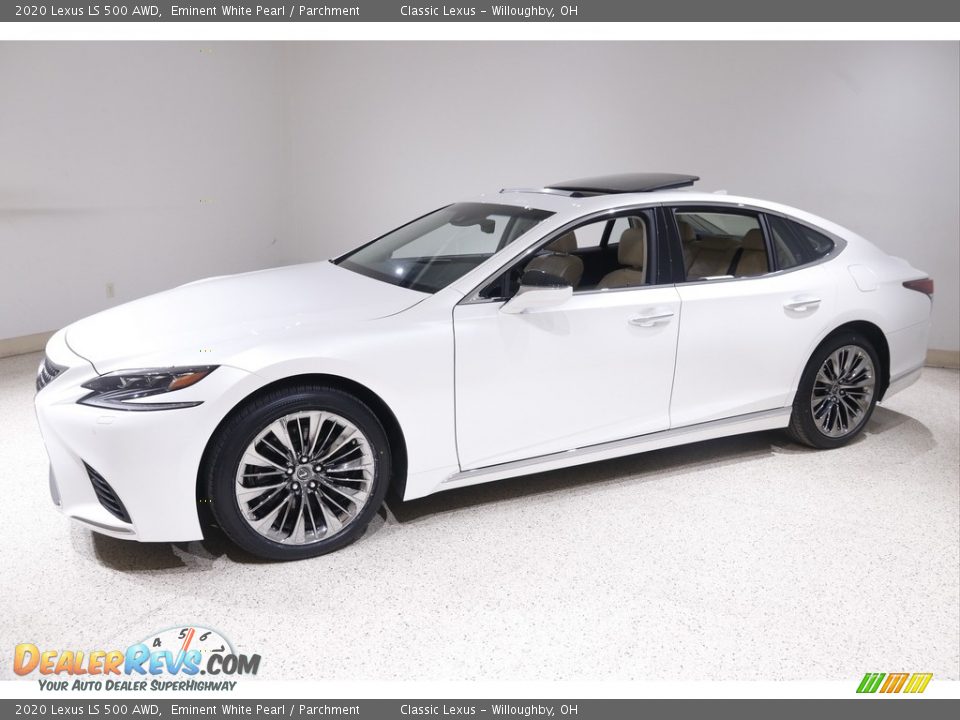 2020 Lexus LS 500 AWD Eminent White Pearl / Parchment Photo #3