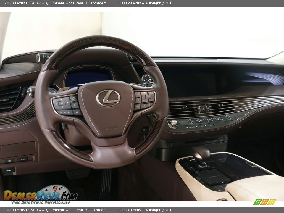 2020 Lexus LS 500 AWD Eminent White Pearl / Parchment Photo #6