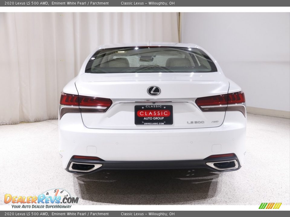 2020 Lexus LS 500 AWD Eminent White Pearl / Parchment Photo #24