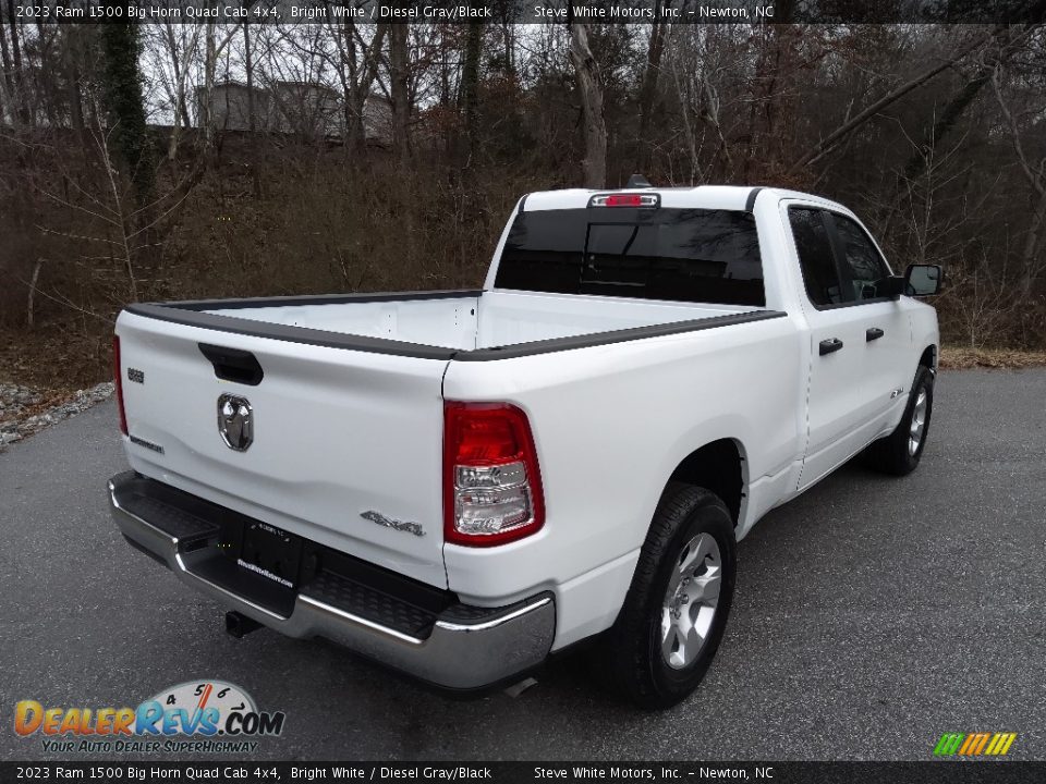 2023 Ram 1500 Big Horn Quad Cab 4x4 Bright White / Diesel Gray/Black Photo #6