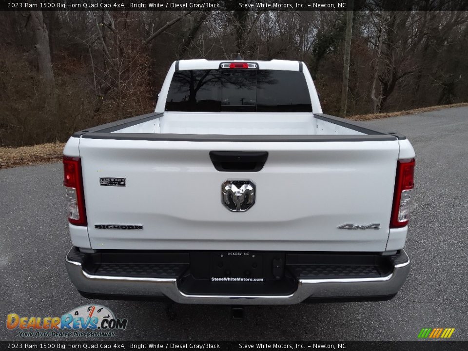 2023 Ram 1500 Big Horn Quad Cab 4x4 Bright White / Diesel Gray/Black Photo #7