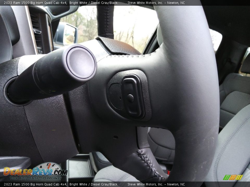 2023 Ram 1500 Big Horn Quad Cab 4x4 Bright White / Diesel Gray/Black Photo #13