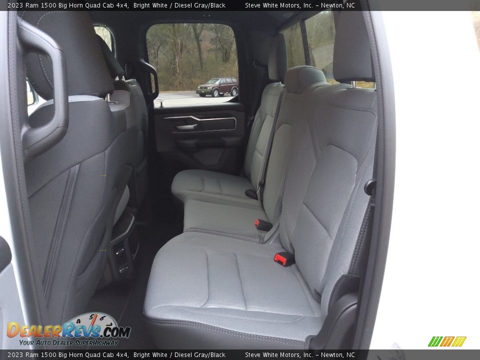 Rear Seat of 2023 Ram 1500 Big Horn Quad Cab 4x4 Photo #14