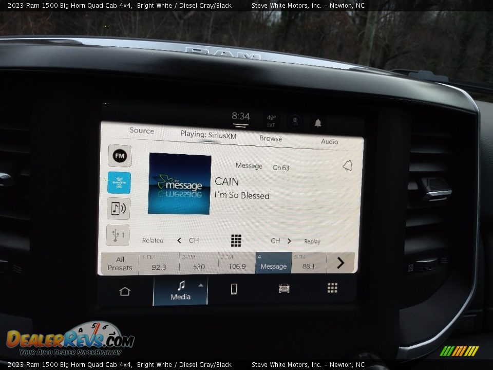 2023 Ram 1500 Big Horn Quad Cab 4x4 Bright White / Diesel Gray/Black Photo #23