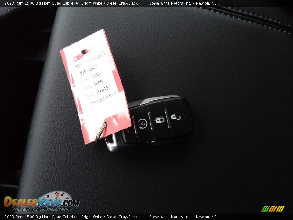 2023 Ram 1500 Big Horn Quad Cab 4x4 Bright White / Diesel Gray/Black Photo #28