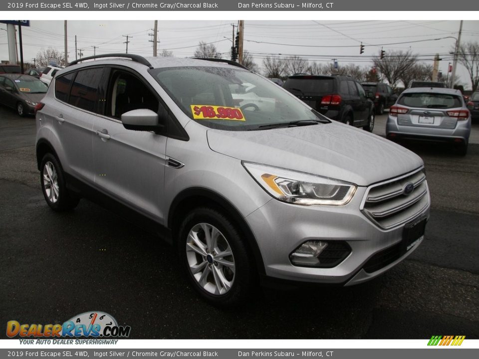 2019 Ford Escape SEL 4WD Ingot Silver / Chromite Gray/Charcoal Black Photo #3