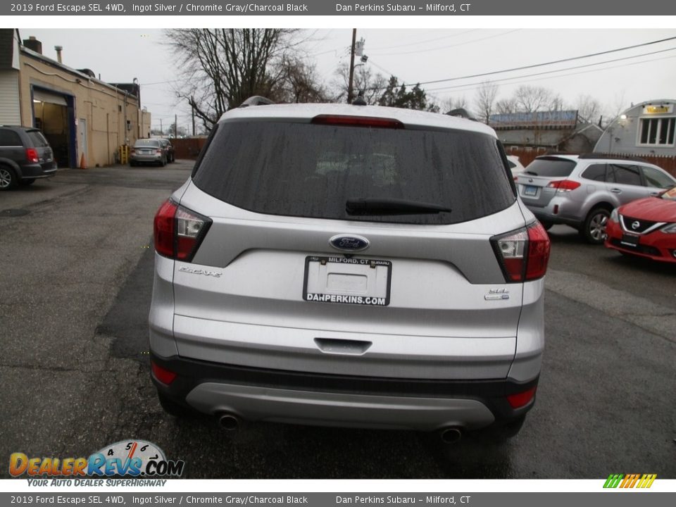 2019 Ford Escape SEL 4WD Ingot Silver / Chromite Gray/Charcoal Black Photo #6