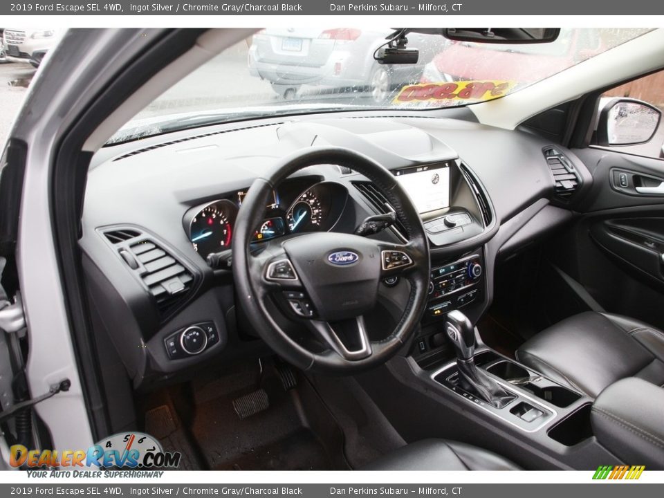 2019 Ford Escape SEL 4WD Ingot Silver / Chromite Gray/Charcoal Black Photo #10