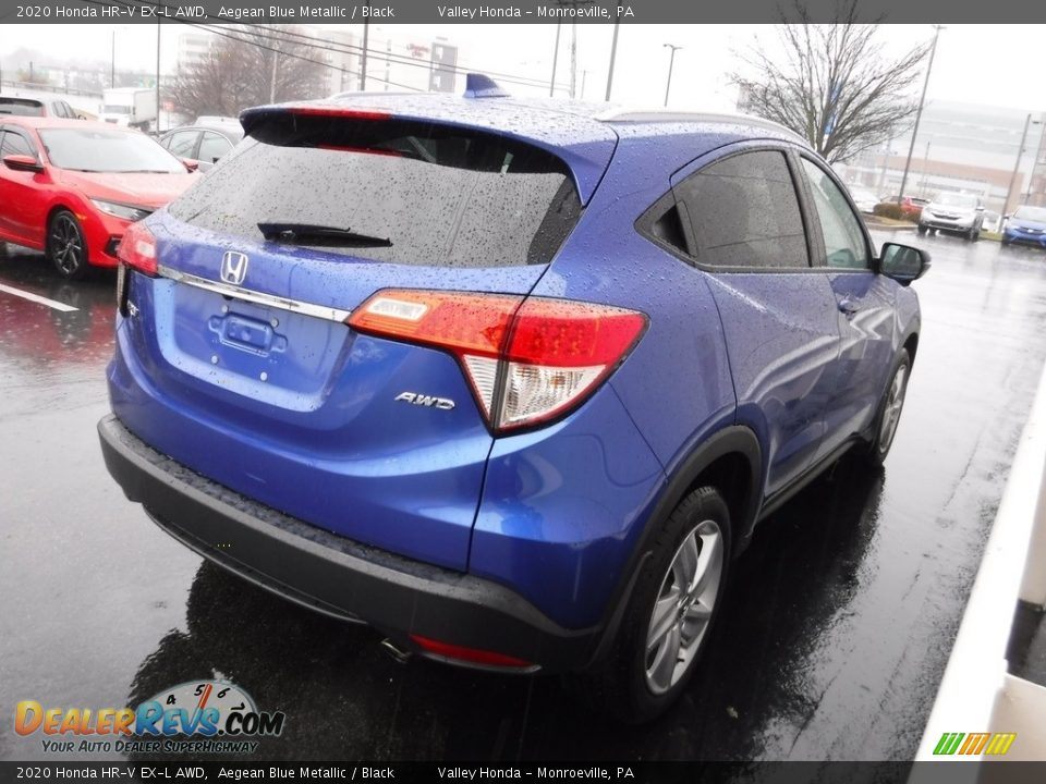 2020 Honda HR-V EX-L AWD Aegean Blue Metallic / Black Photo #7