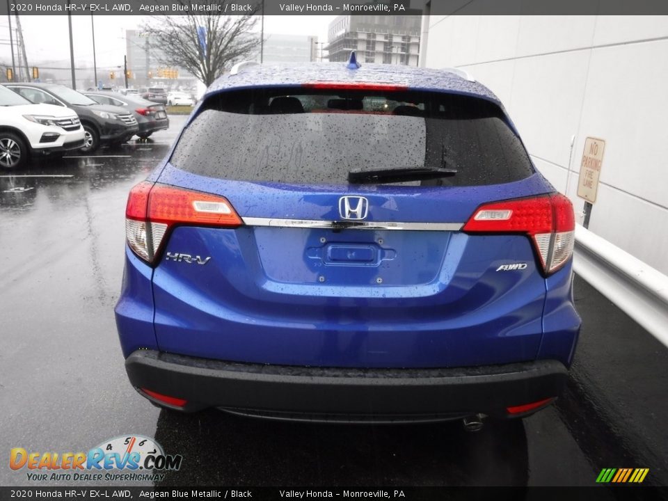 2020 Honda HR-V EX-L AWD Aegean Blue Metallic / Black Photo #8